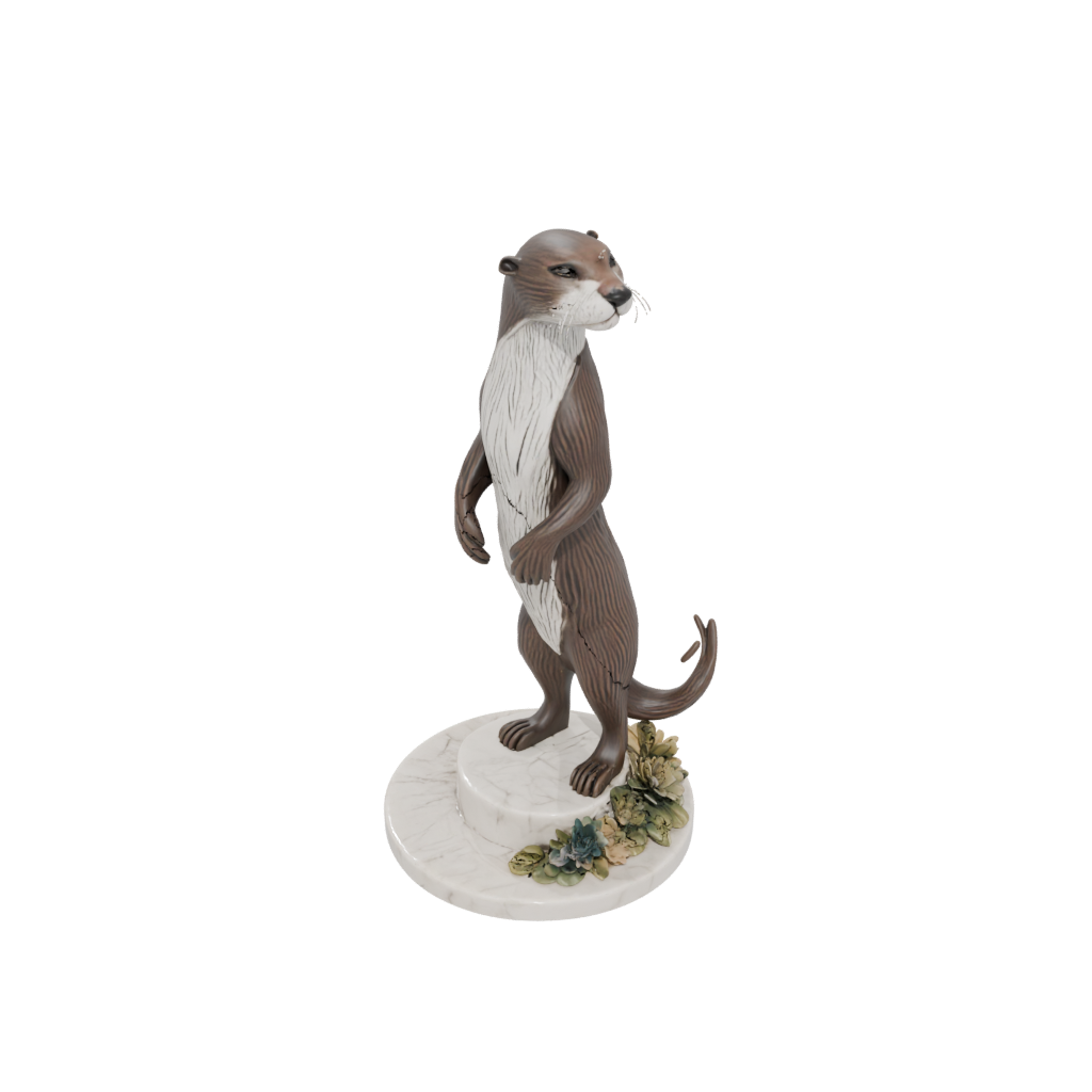 Marble Floral Flexi River Otter