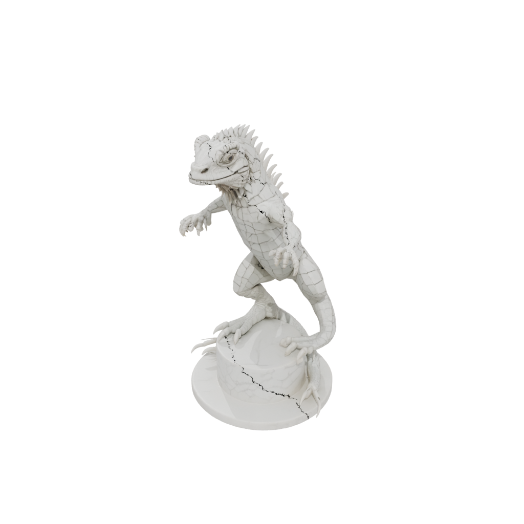 Marble Geo Flexi Iguana