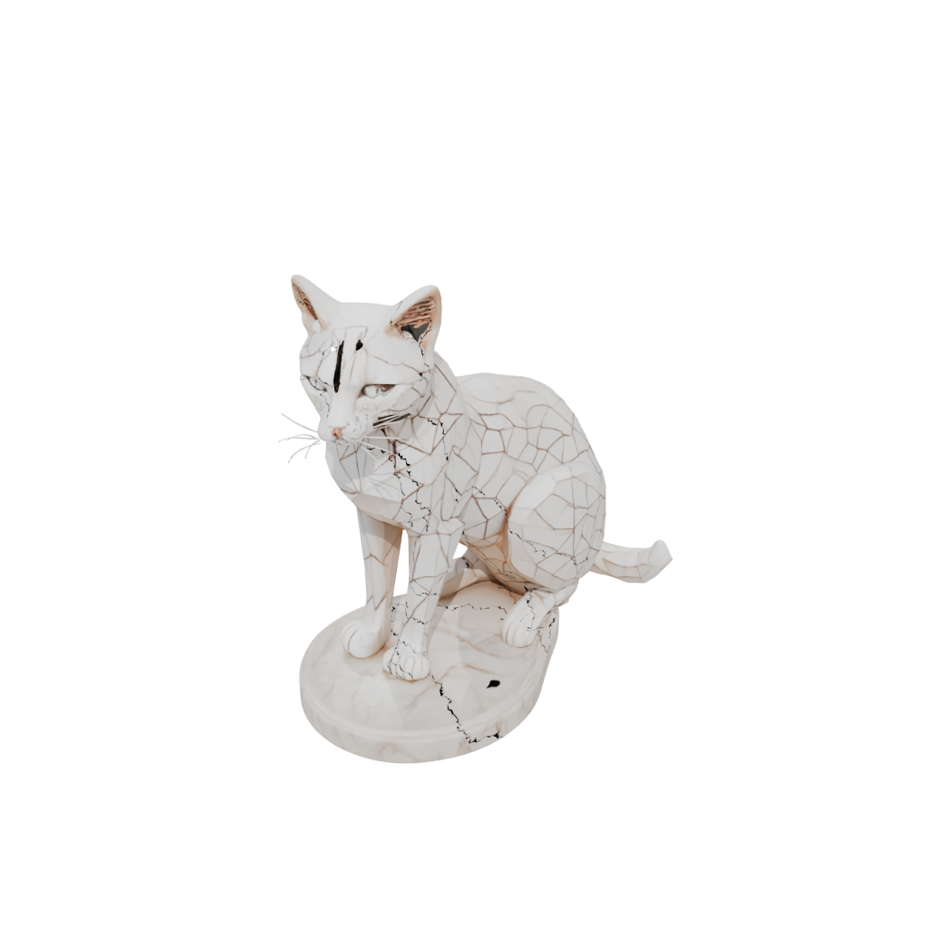 Marble Geo Flexi Tabby Cat