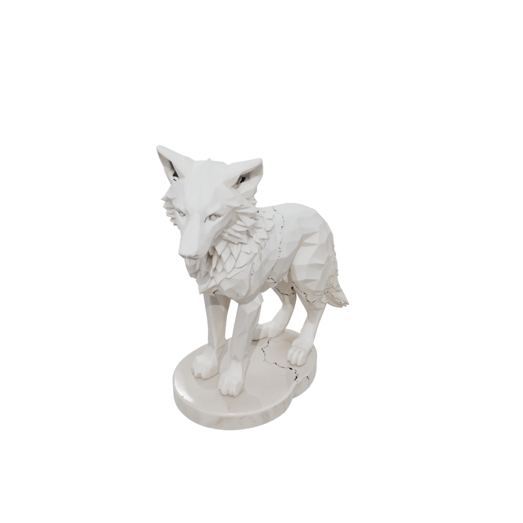 Marble Geo Flexi Wolf Pup
