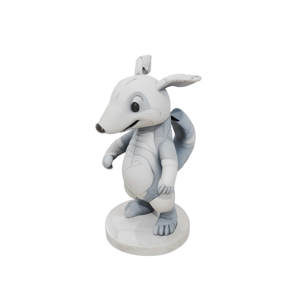 Marble Kawaii Flexi Anteater