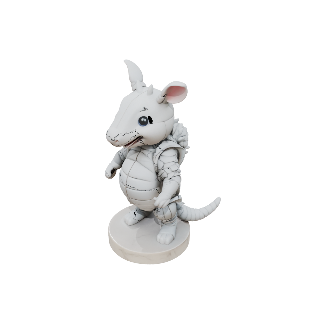 Marble Kawaii Flexi Armadillo