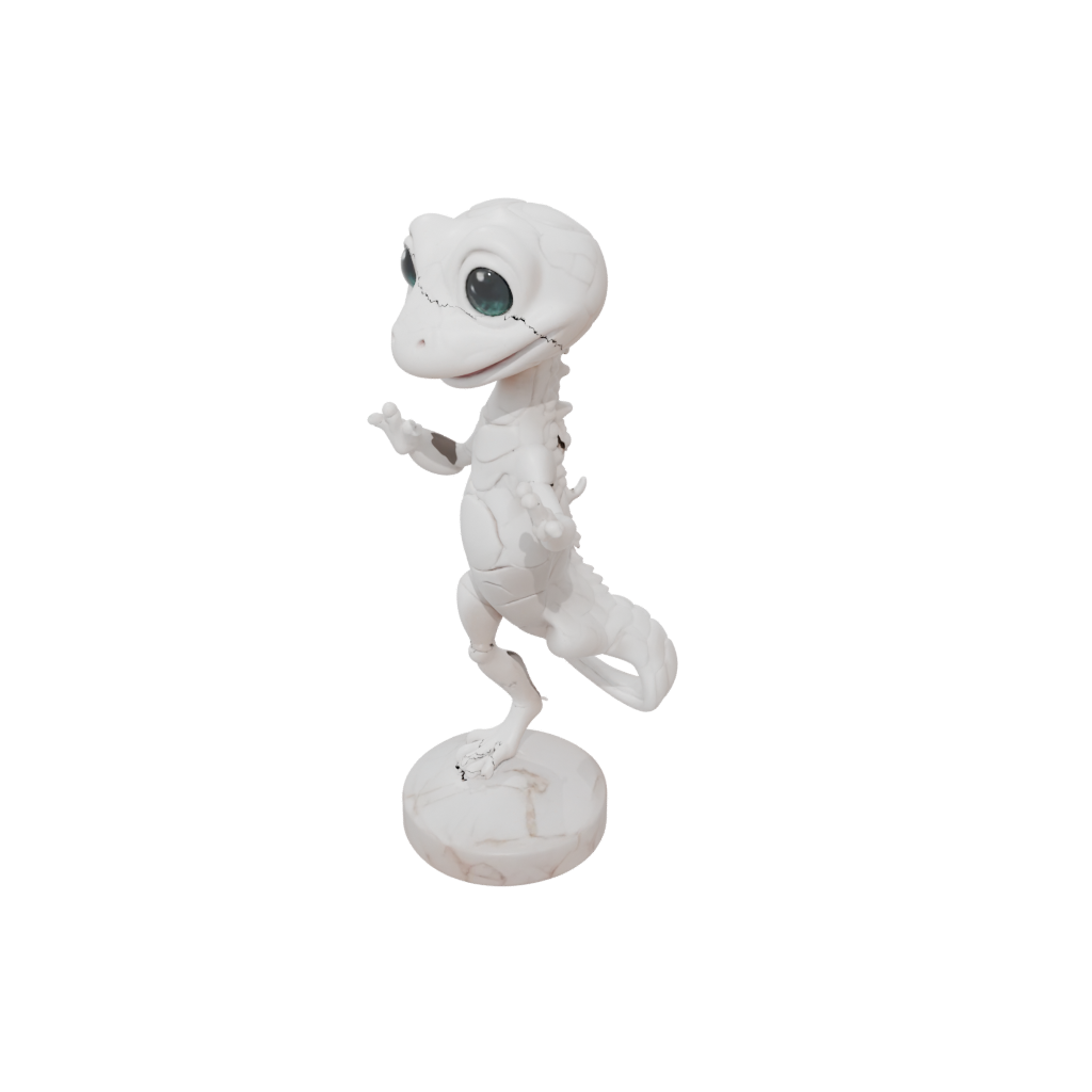 Marble Kawaii Flexi Gecko