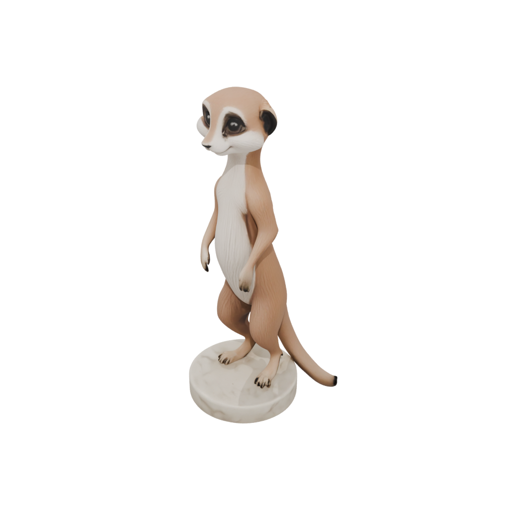 Marble Kawaii Flexi Meerkat