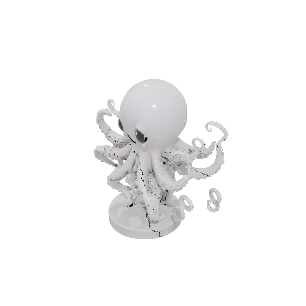 Marble Kawaii Flexi Octopus