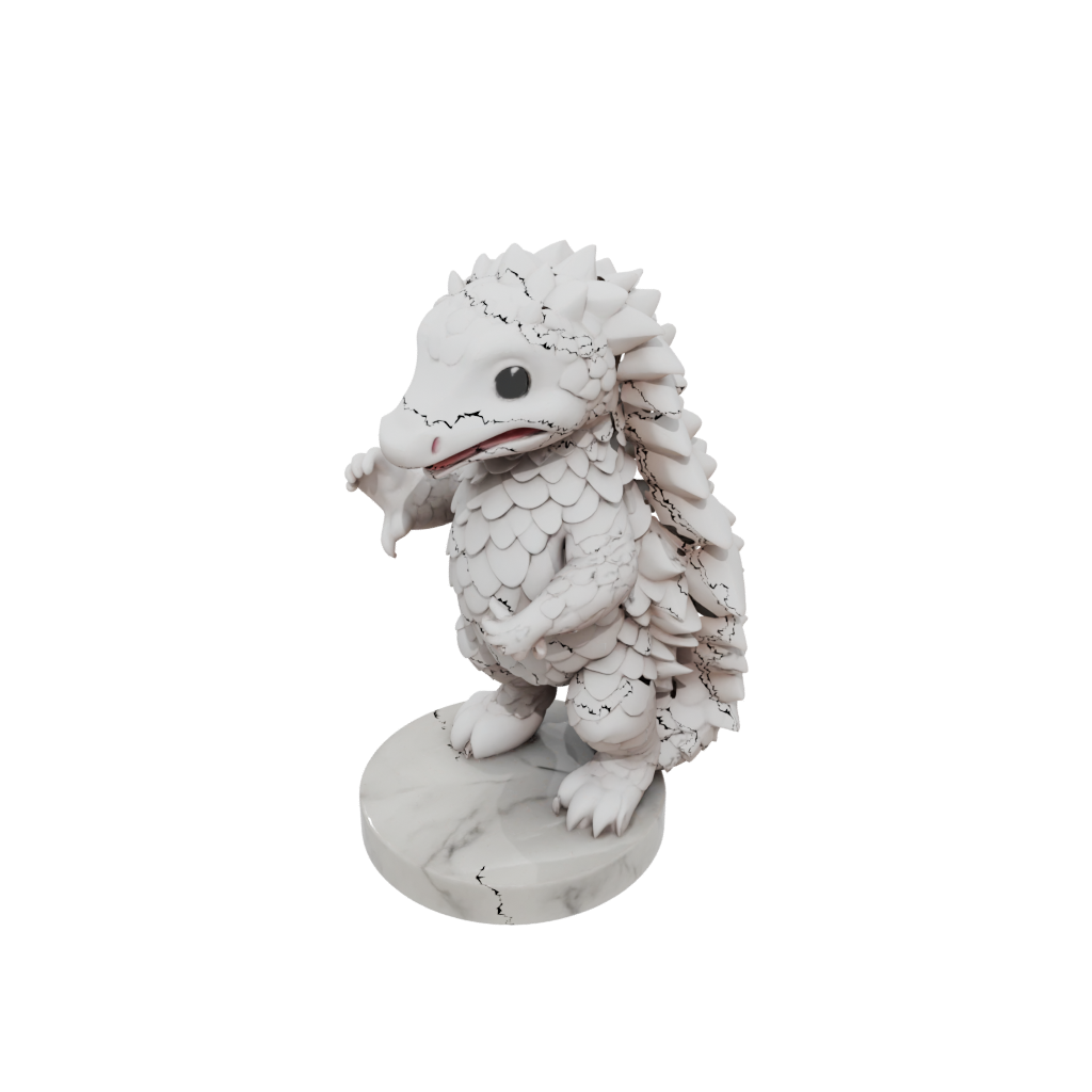Marble Kawaii Flexi Pangolin