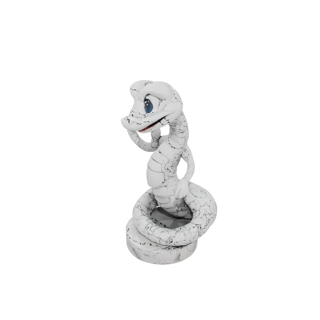 Marble Kawaii Flexi Rattlesnake