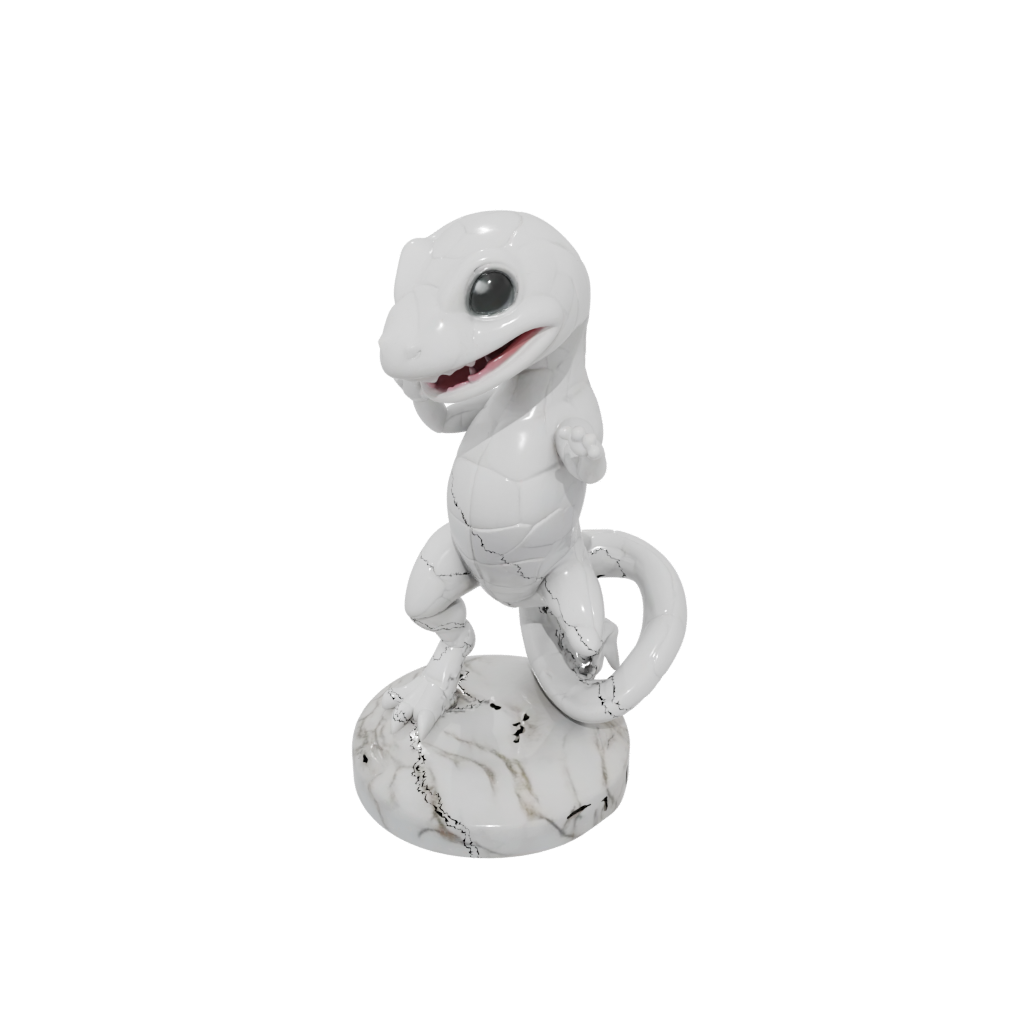 Marble Kawaii Flexi Salamander