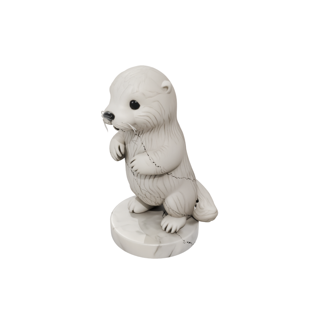 Marble Kawaii Flexi Sea Otter
