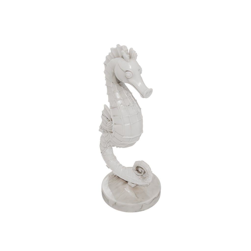 Marble Kawaii Flexi Seahorse