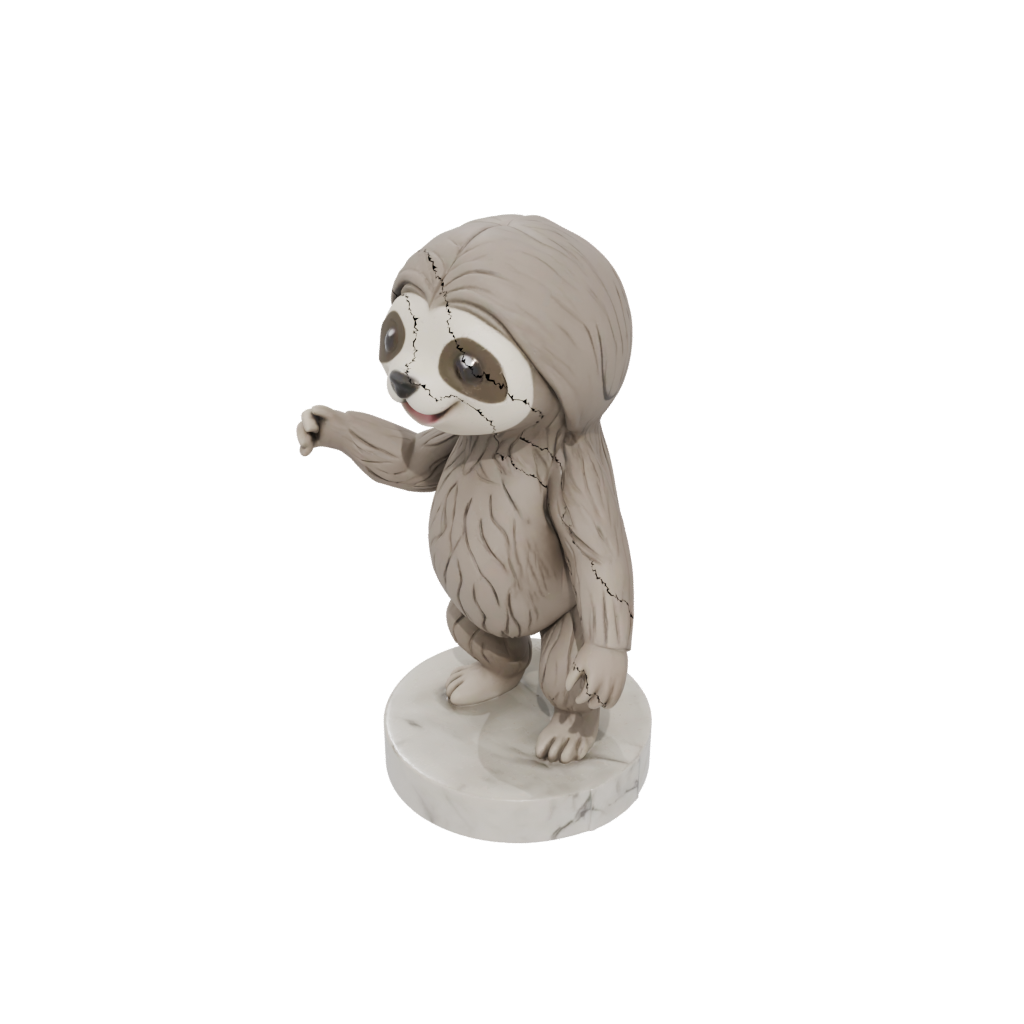 Marble Kawaii Flexi Sloth