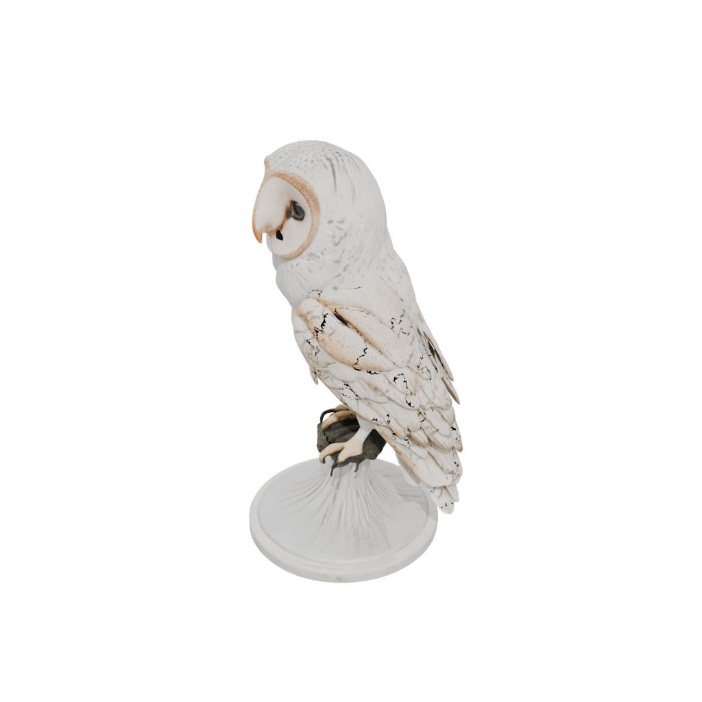 Marble Realistic Flexi Barn Owl