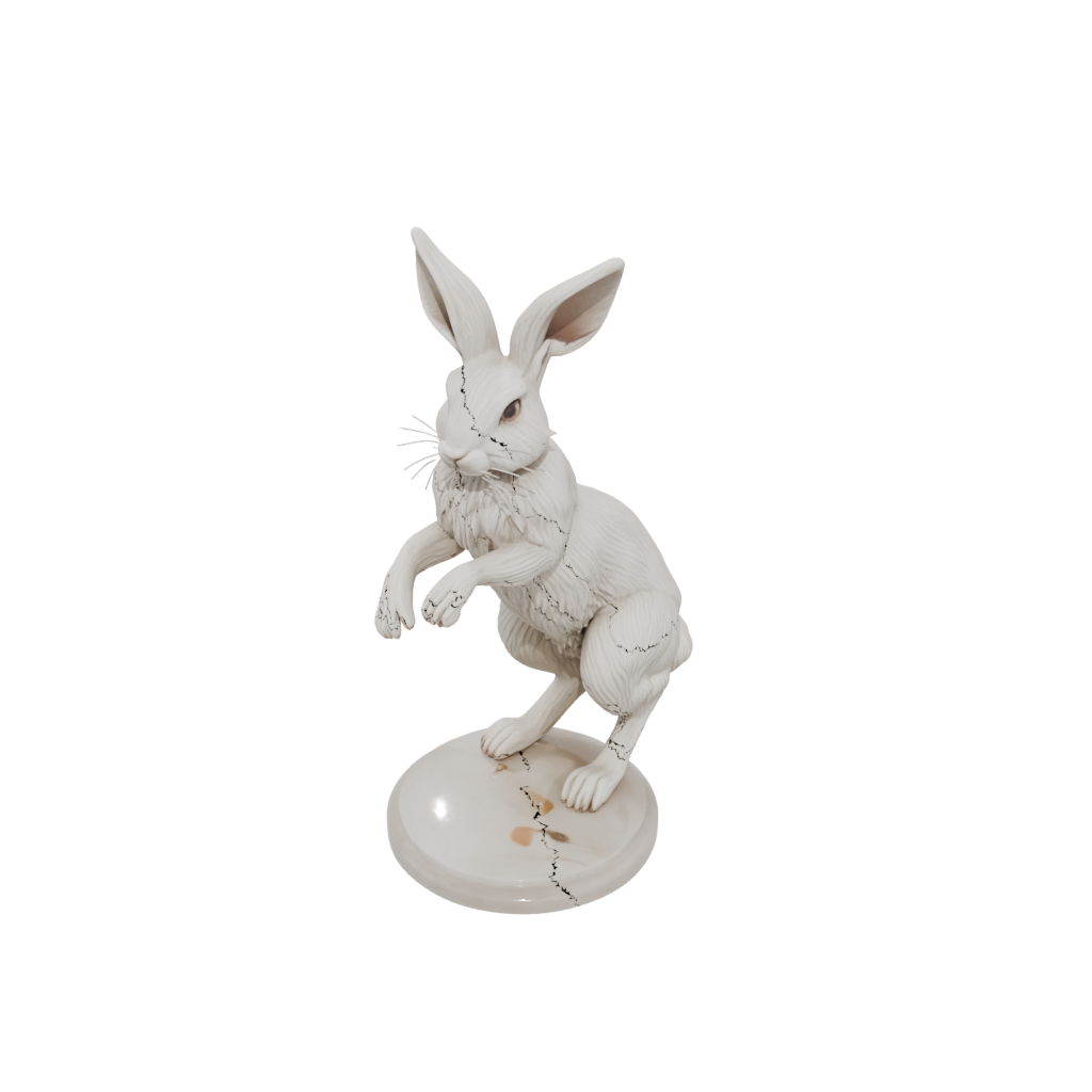 Marble Realistic Flexi Bunny Rabbit
