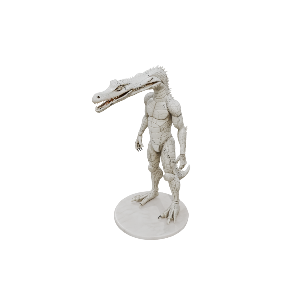 Marble Realistic Flexi Crocodile