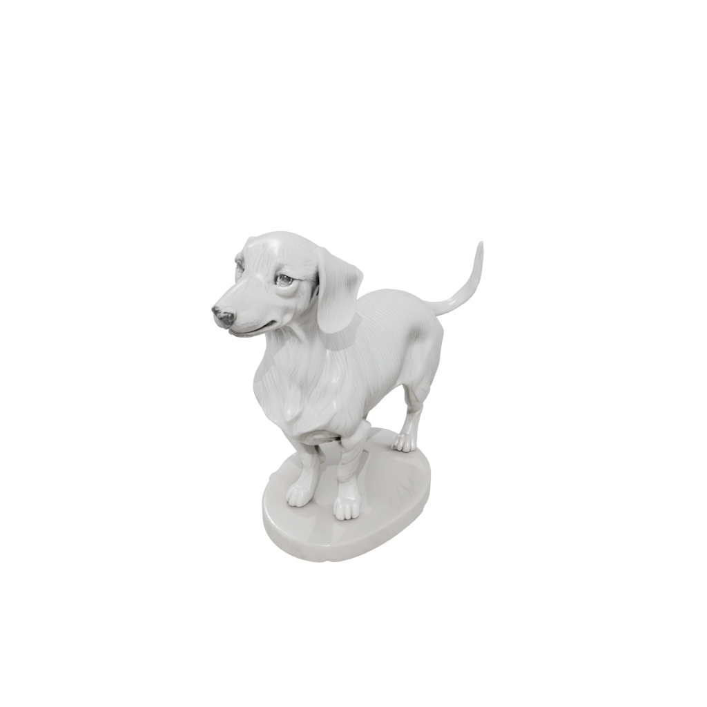 Marble Realistic Flexi Dachshund Dog