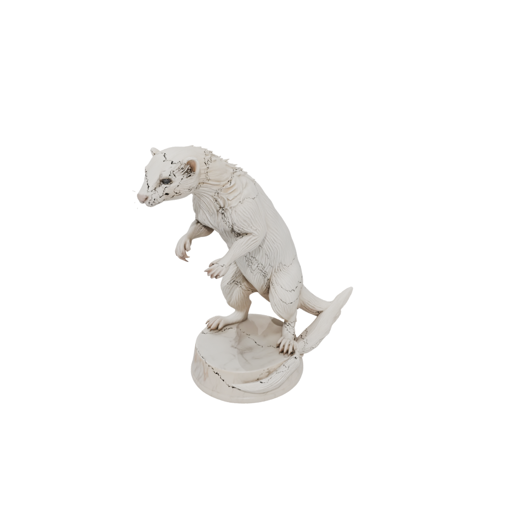 Marble Realistic Flexi Ferret