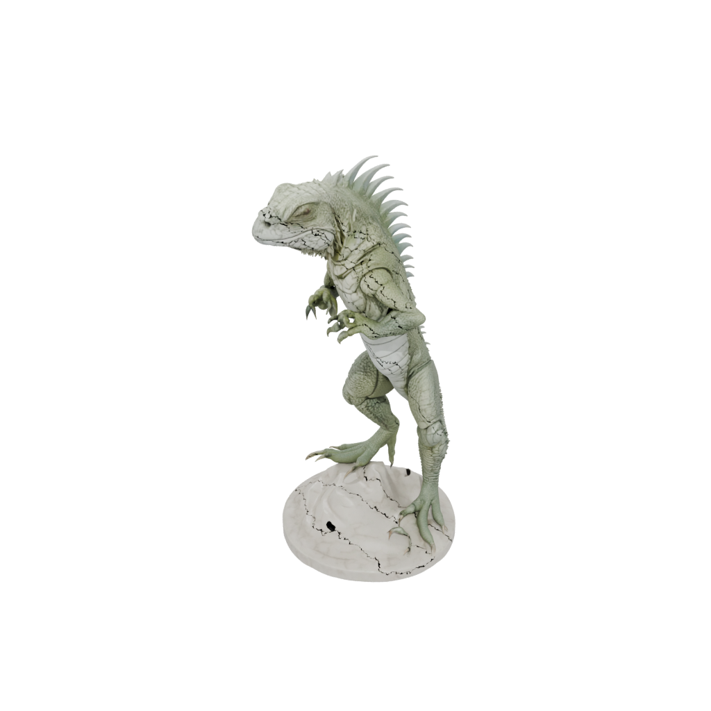 Marble Realistic Flexi Iguana
