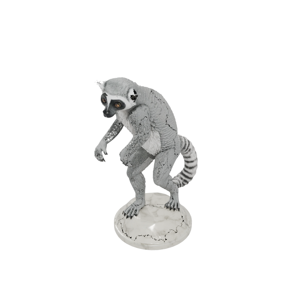 Marble Realistic Flexi Lemur