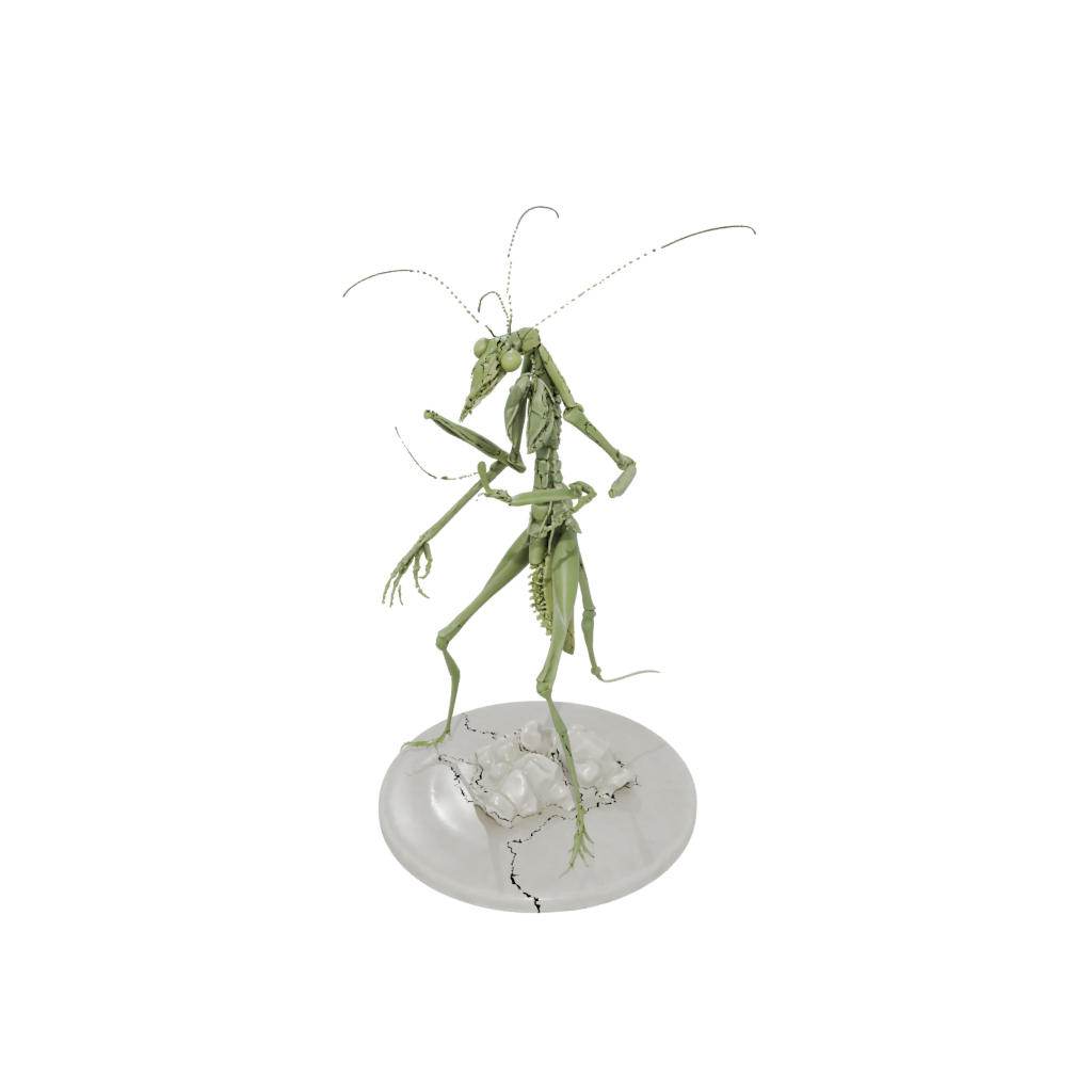 Marble Realistic Flexi Praying Mantis