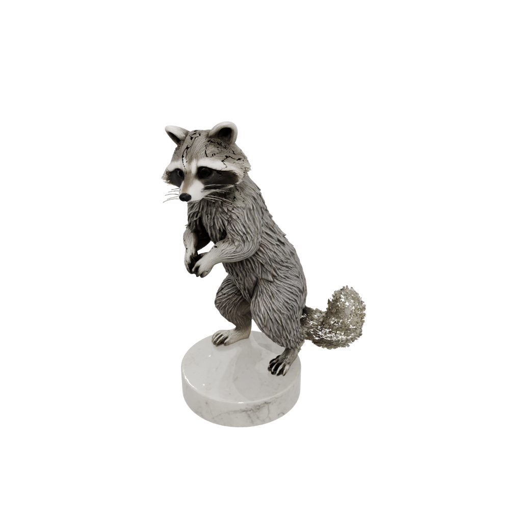 Marble Realistic Flexi Raccoon