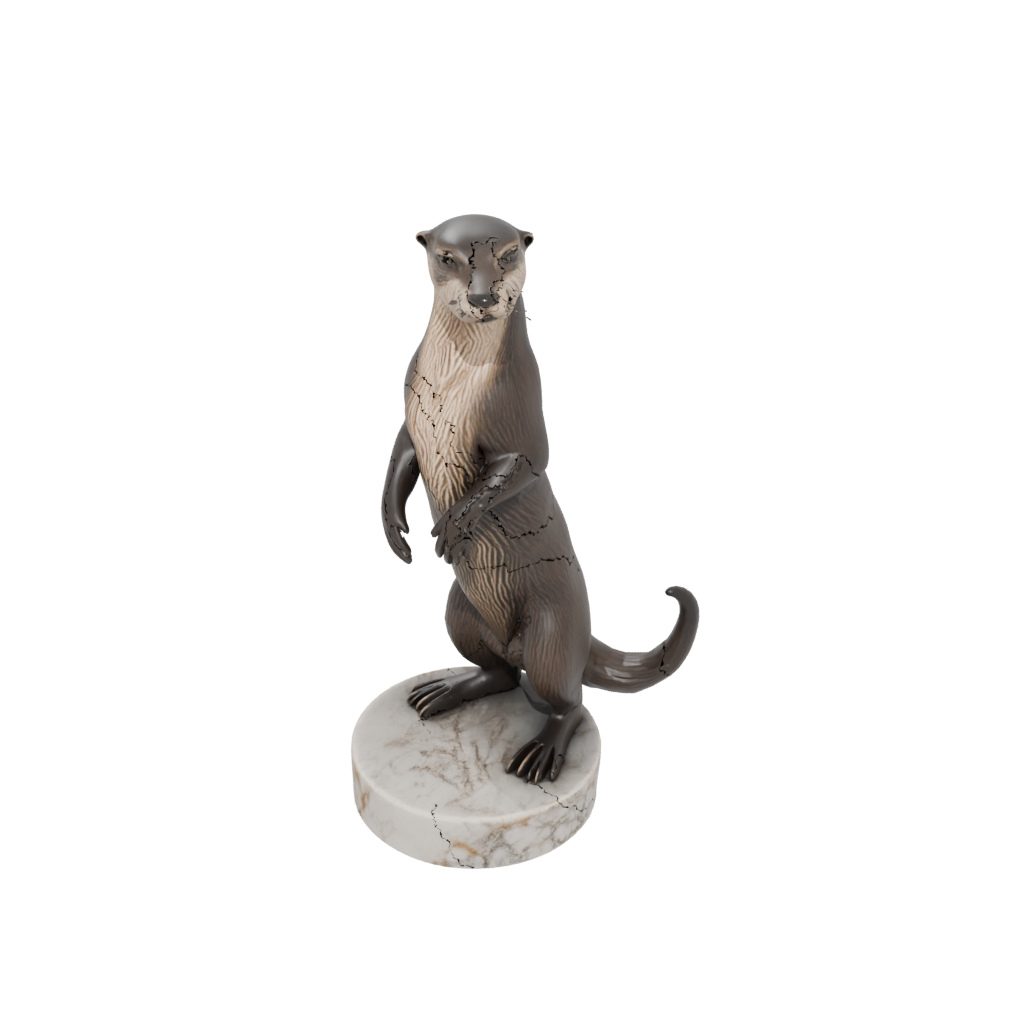 Marble Realistic Flexi River Otter