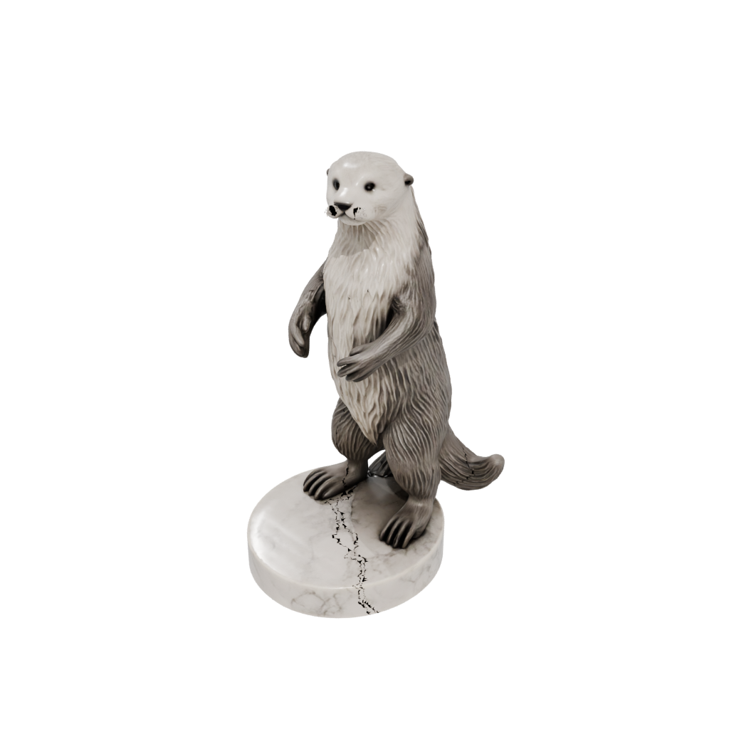 Marble Realistic Flexi Sea Otter