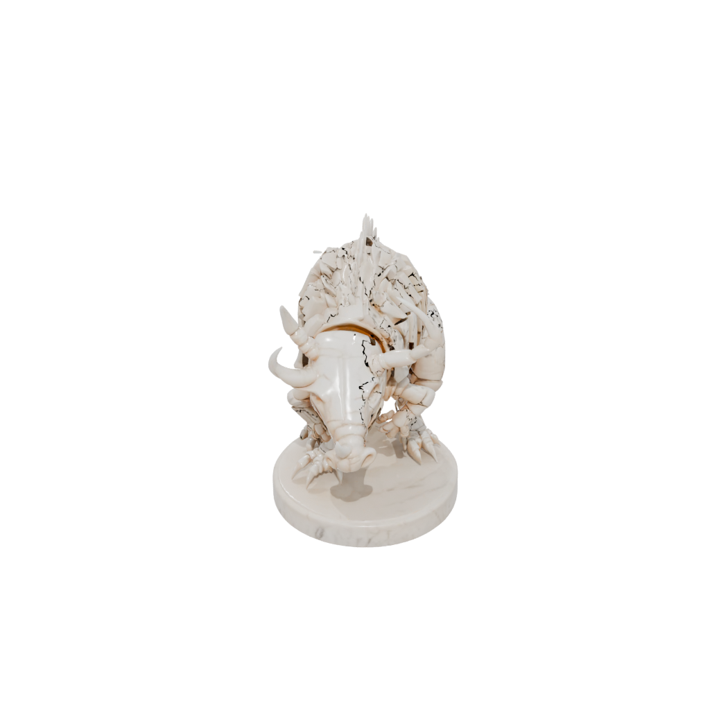 Marble Skeleton Flexi Armadillo