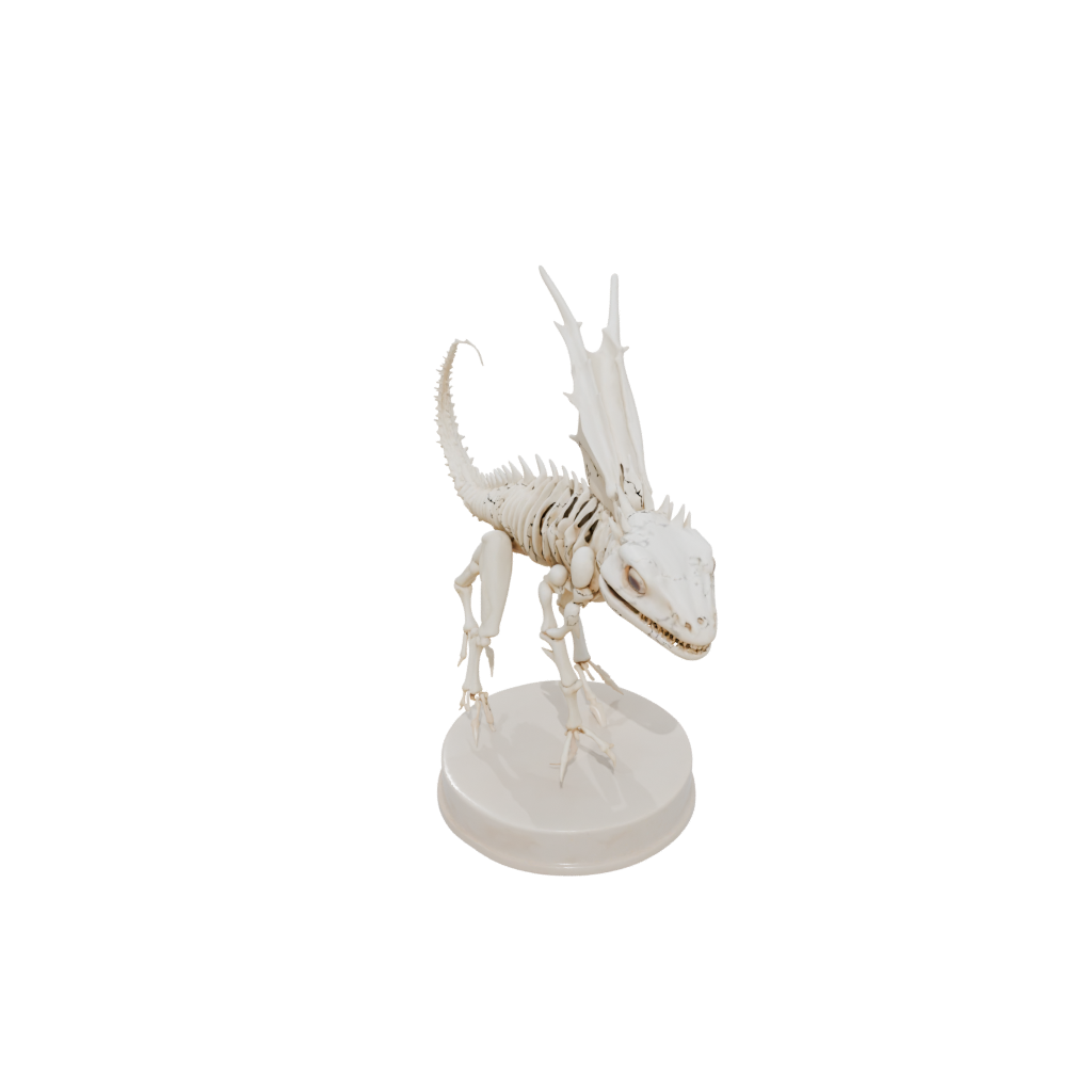 Marble Skeleton Flexi Axolotl
