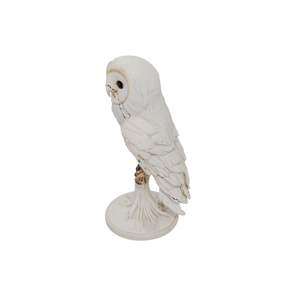 Marble Skeleton Flexi Barn Owl