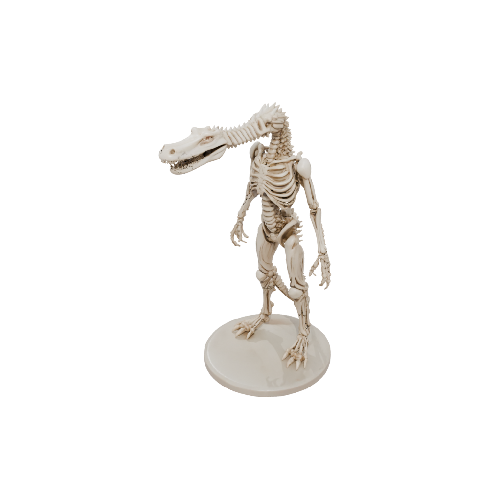 Marble Skeleton Flexi Crocodile