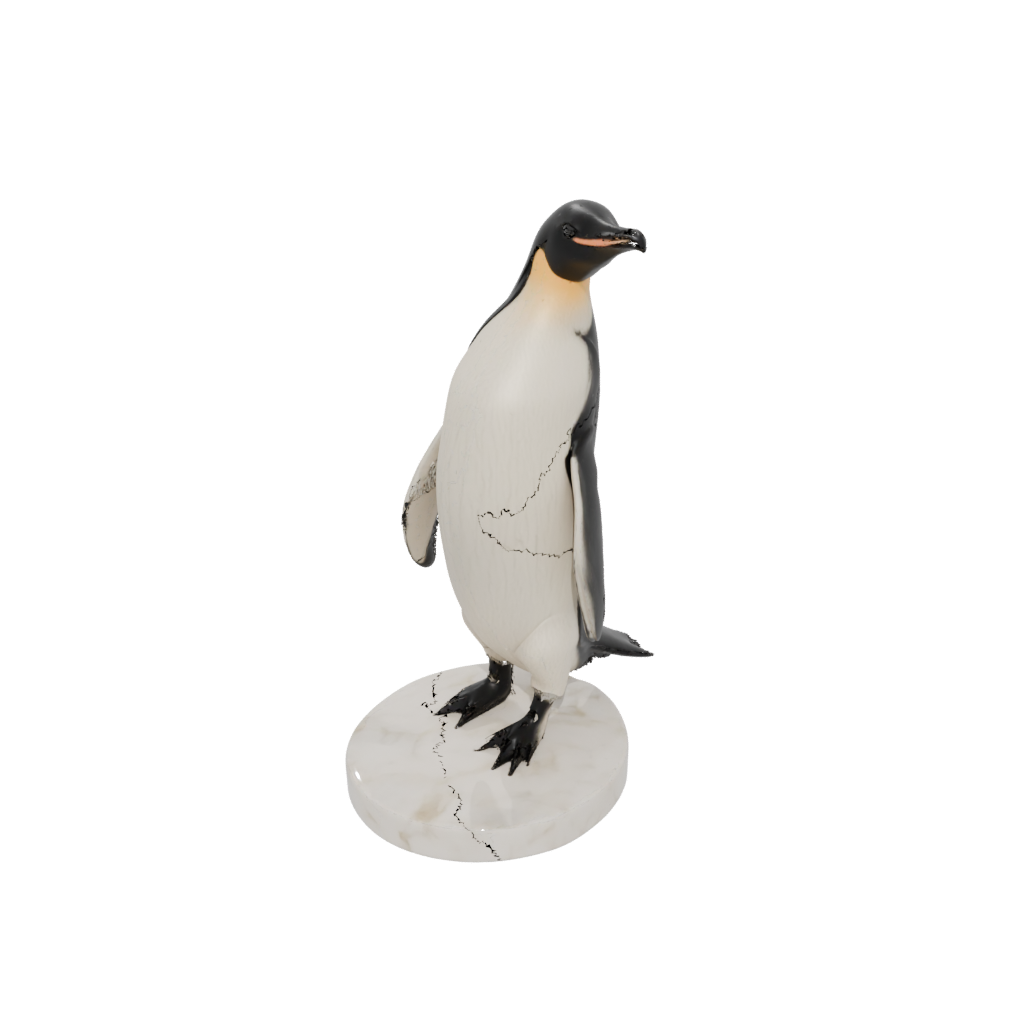 Marble Skeleton Flexi Emperor Penguin