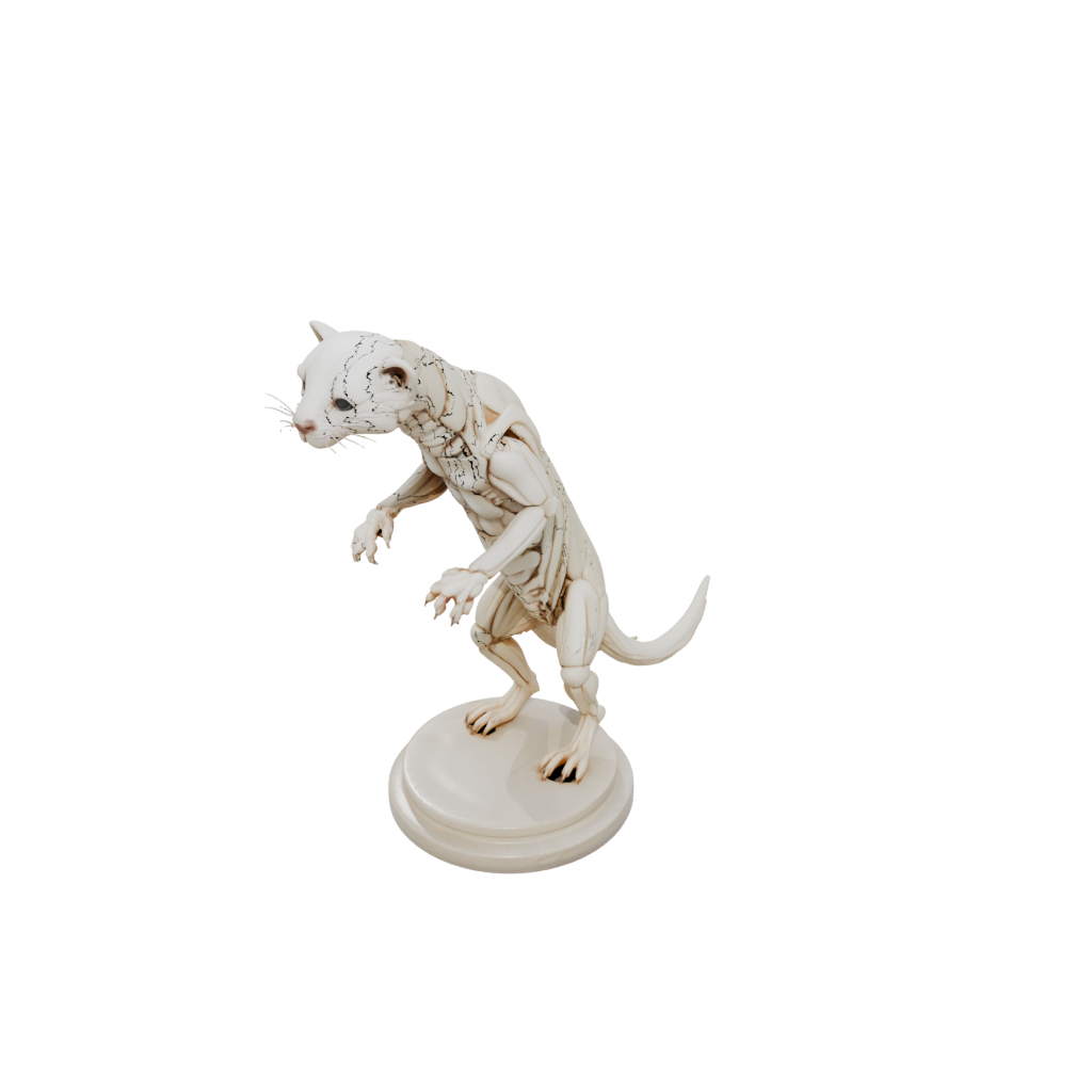 Marble Skeleton Flexi Ferret