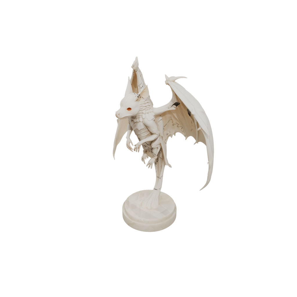 Marble Skeleton Flexi Fruit Bat