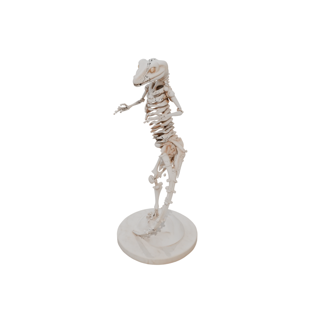 Marble Skeleton Flexi Gecko