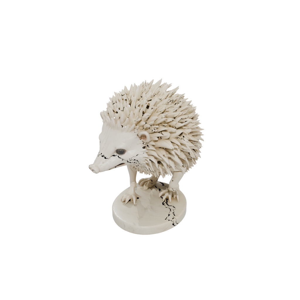 Marble Skeleton Flexi Hedgehog