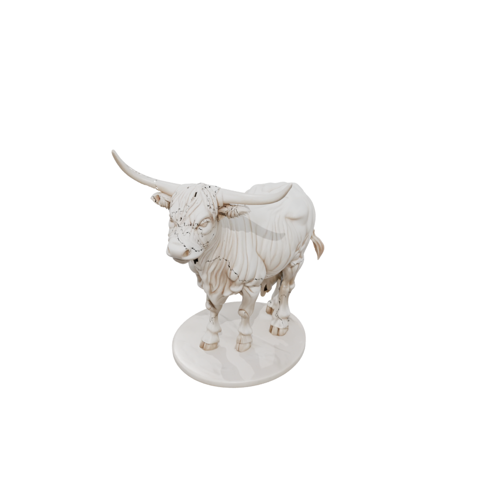 Marble Skeleton Flexi Highland Cow