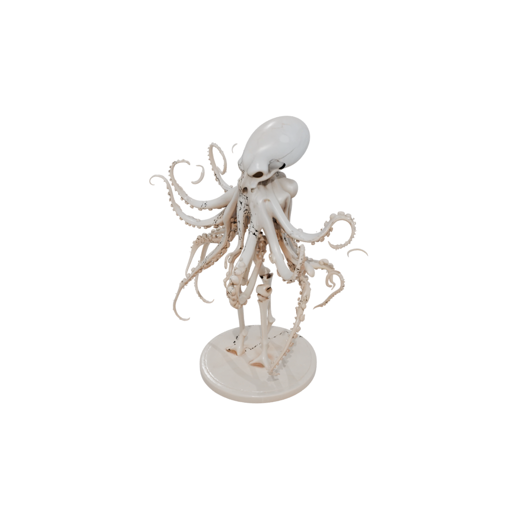 Marble Skeleton Flexi Octopus