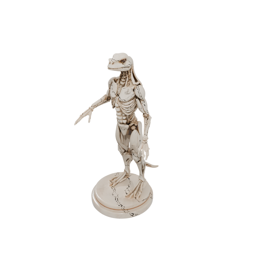 Marble Skeleton Flexi Platypus