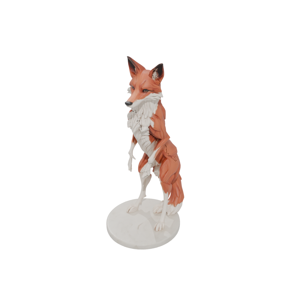 Marble Skeleton Flexi Red Fox