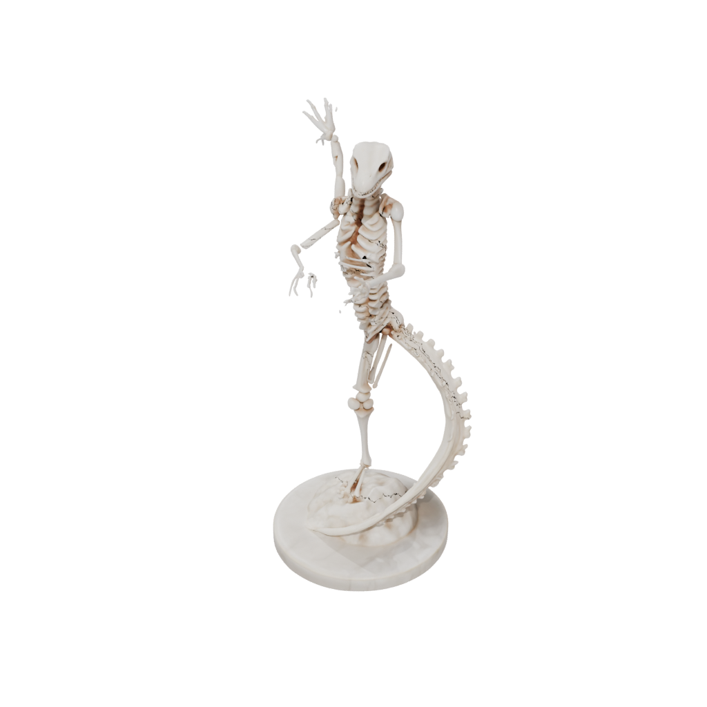 Marble Skeleton Flexi Salamander