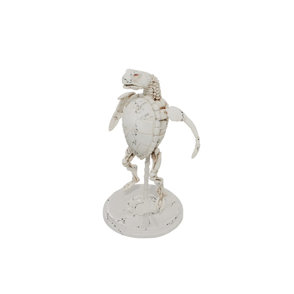 Marble Skeleton Flexi Sea Turtle