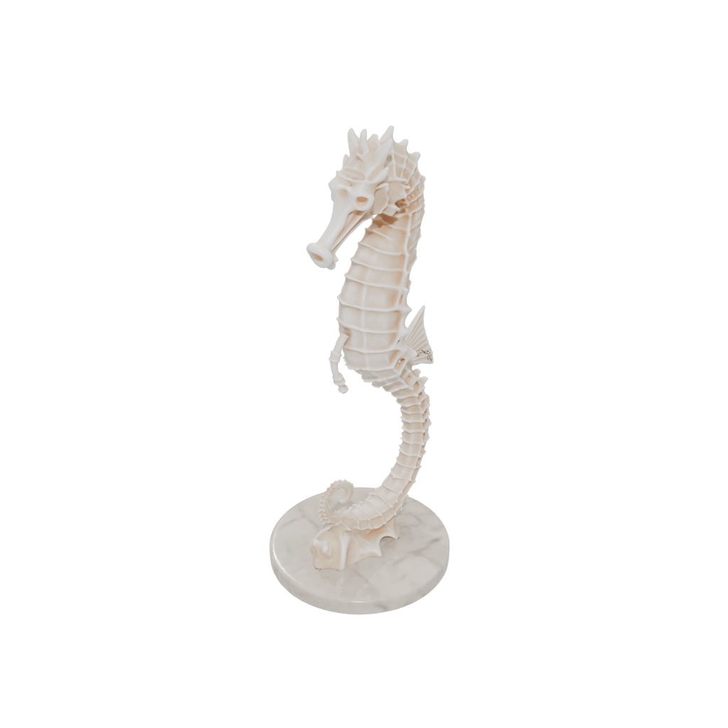 Marble Skeleton Flexi Seahorse