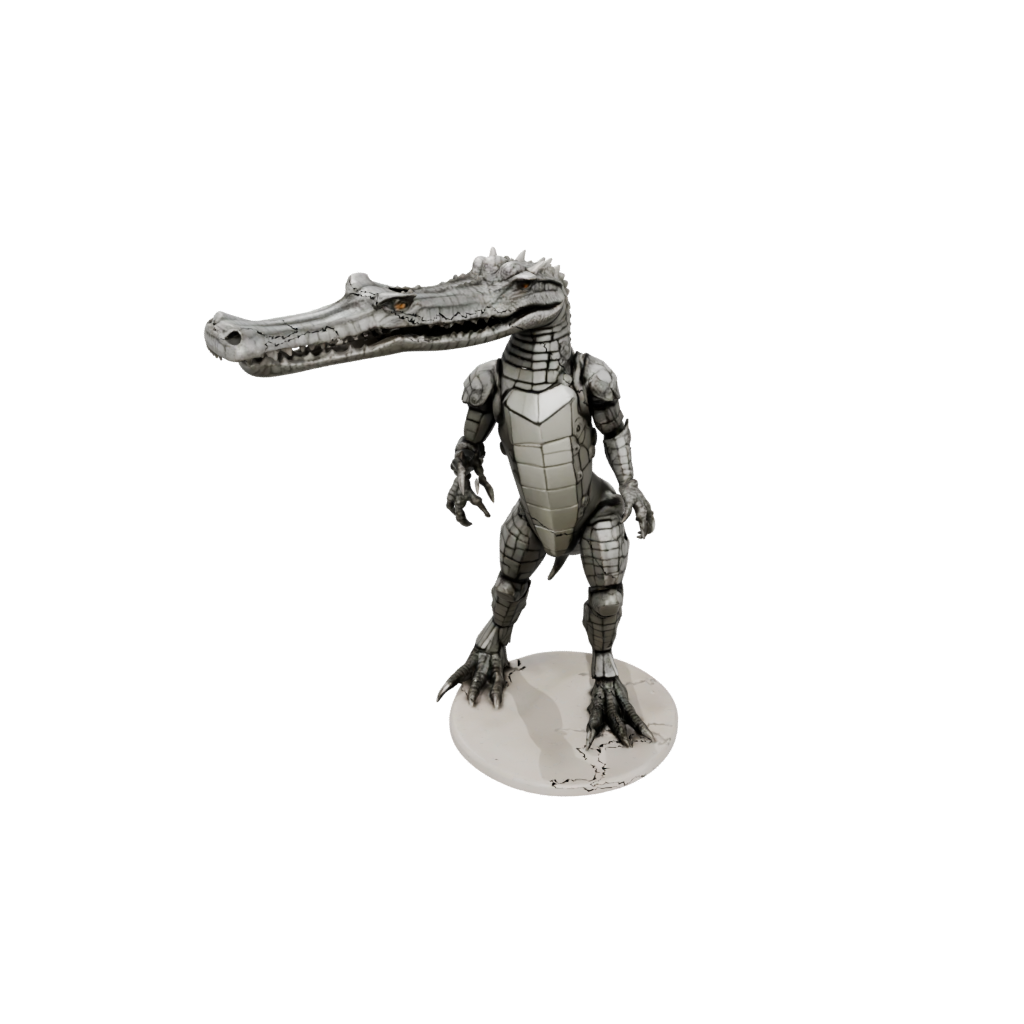 Mini Armored Flexi Crocodile