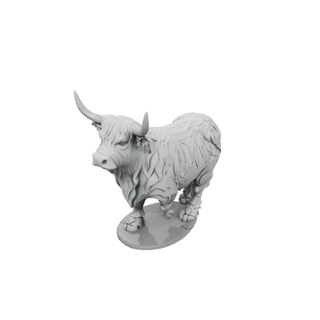 Mini Armored Flexi Highland Cow