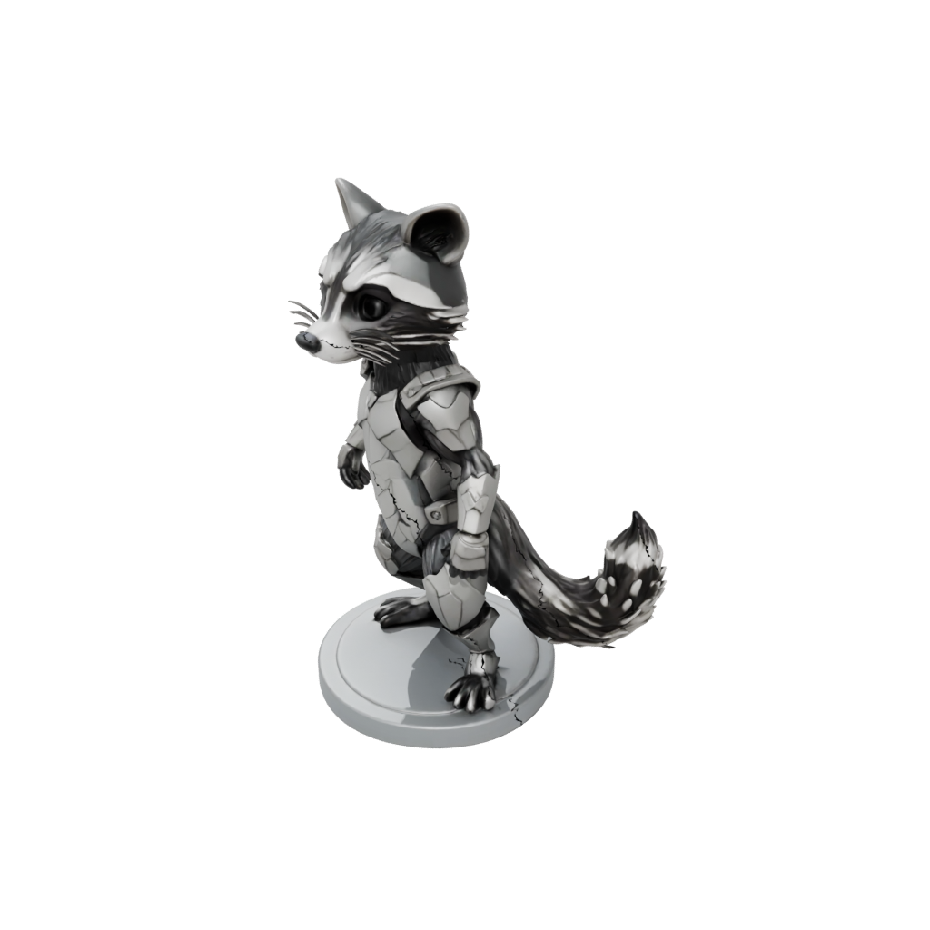 Mini Armored Flexi Raccoon