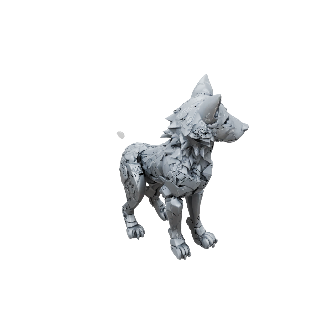 Mini Armored Flexi Wolf Pup