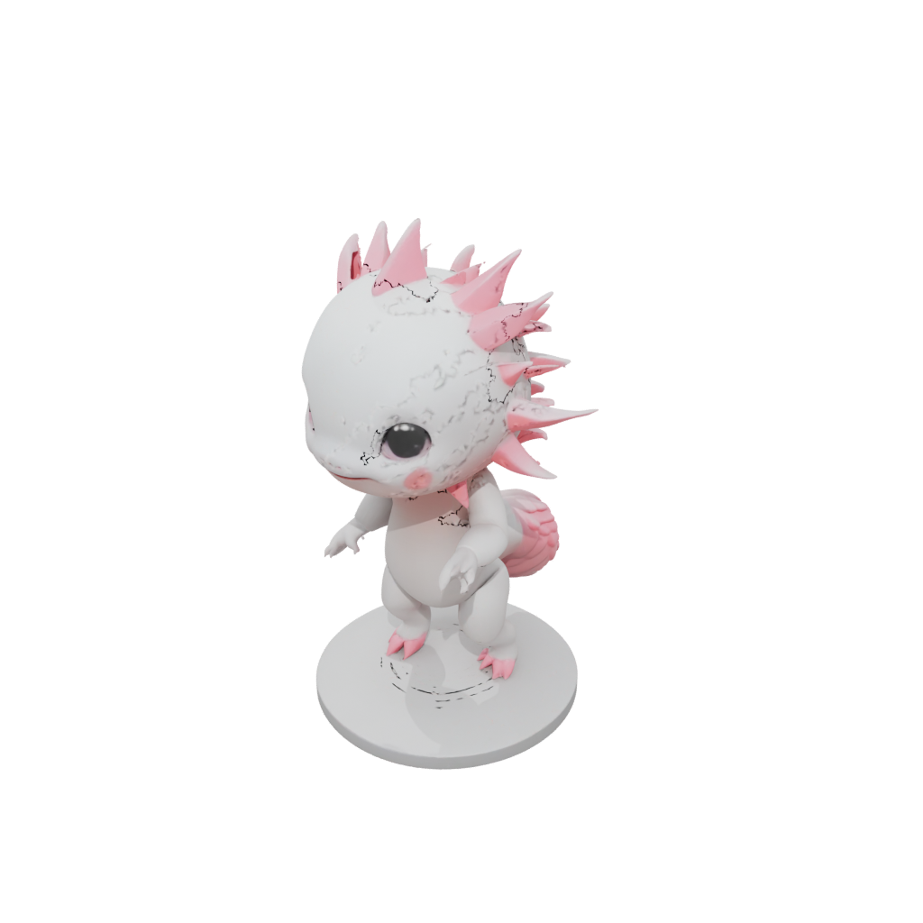 Mini Chibi Flexi Axolotl