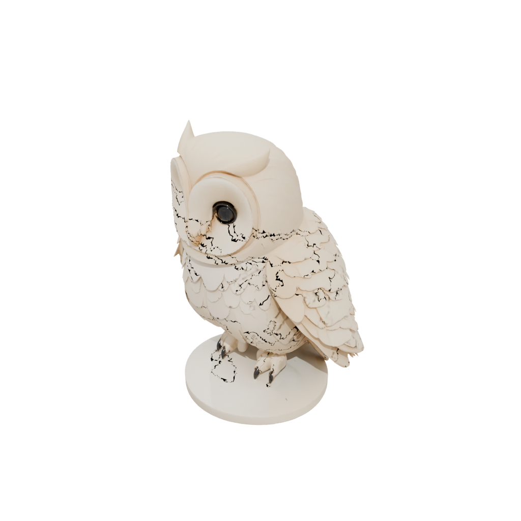Mini Chibi Flexi Barn Owl