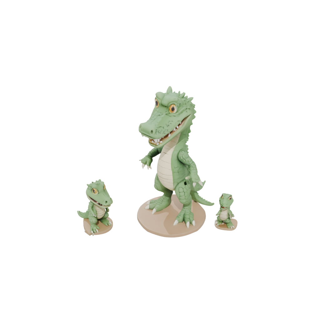 Mini Chibi Flexi Crocodile