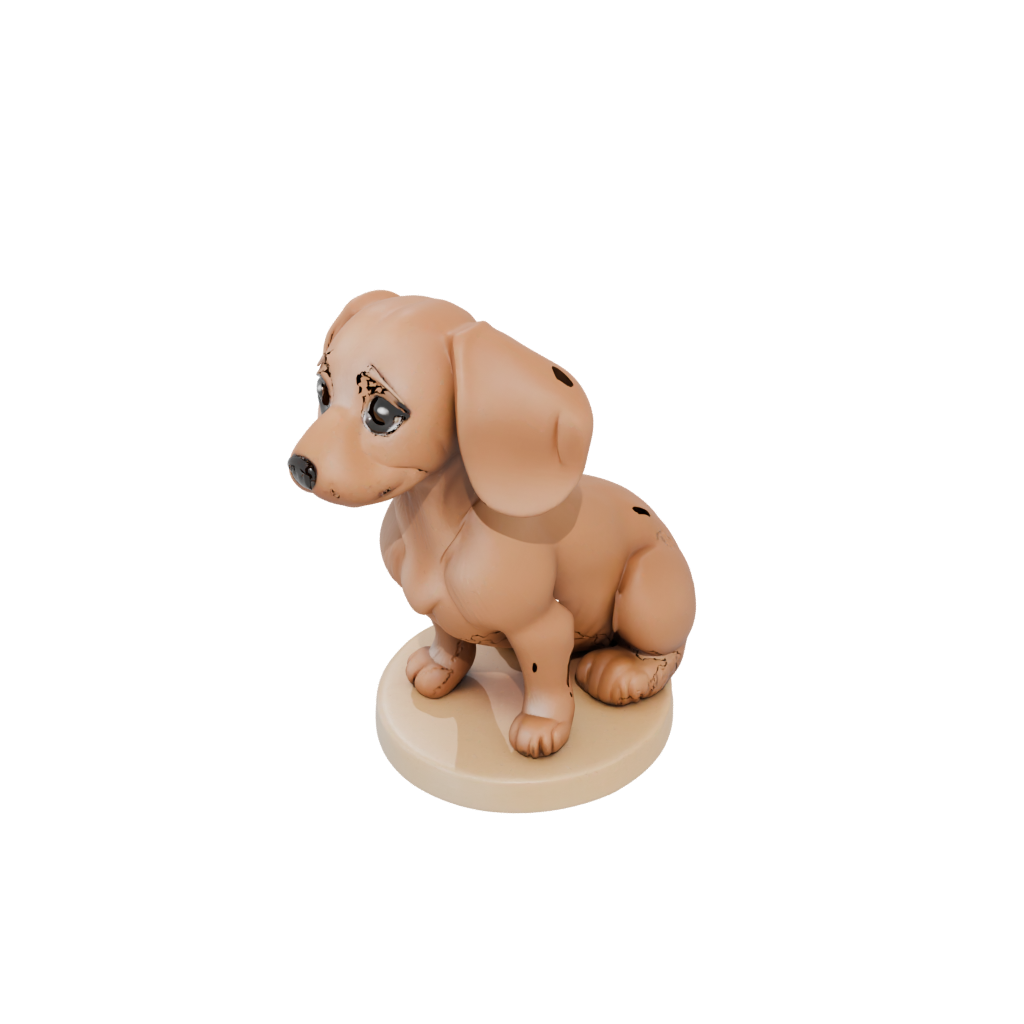 Mini Chibi Flexi Dachshund Dog